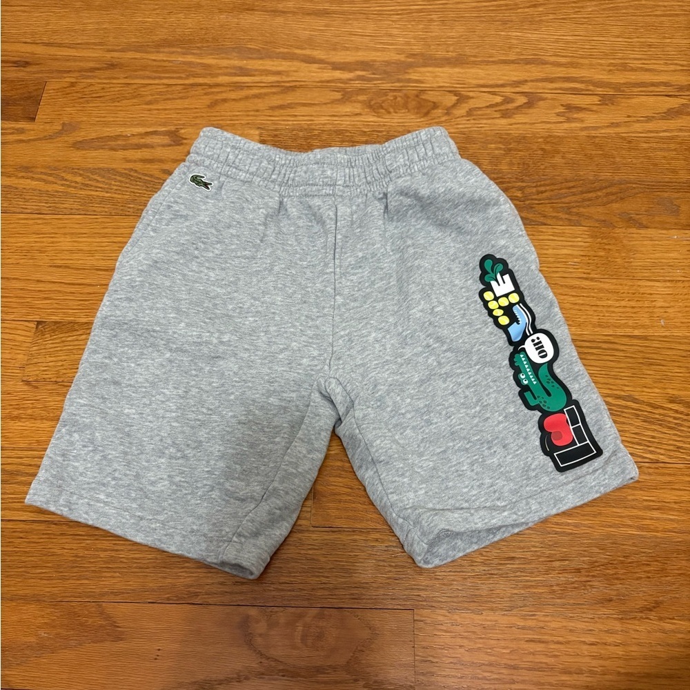 Lacoste Kids Grey Shorts Size 10